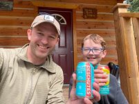 A person and child holding cans of soda AI-generated content may be incorrect. A person and child holding cans of soda AI-generated content may be incorrect.