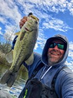 Fly fishing Hilltop Lake for giant spring largemouth bass