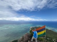 Le Morne Brabant - Mauritius Flag.JPG