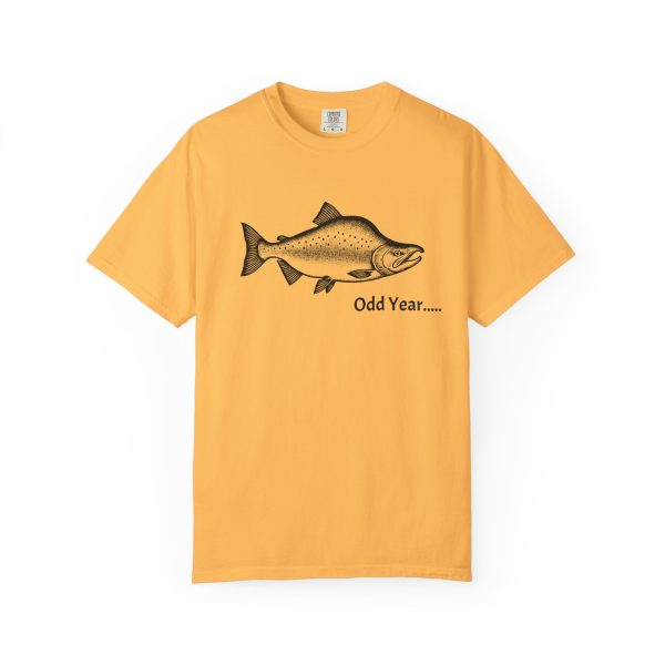 ODD YEAR Pink Salmon PNW Fly Fishing Graphic T-Shirt - Image 13