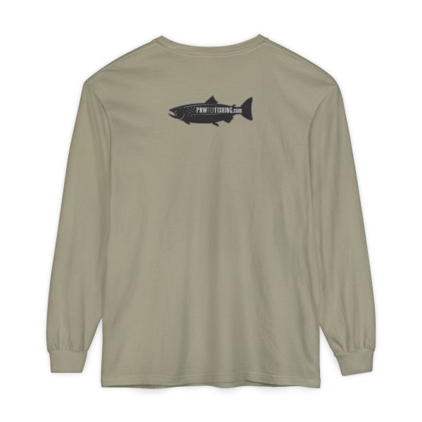 BOBO-SQUATCH PNW Fly Fishing Adventure Long Sleeve T-Shirt | Unisex Outdoor Tee - Image 2