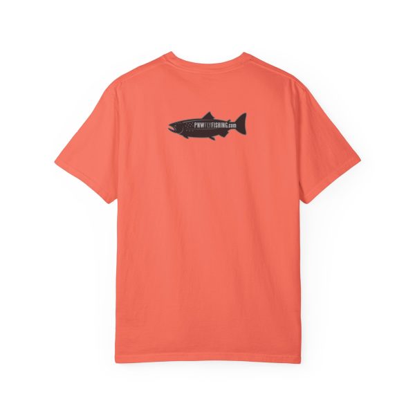 ODD YEAR Pink Salmon PNW Fly Fishing Graphic T-Shirt - Image 2