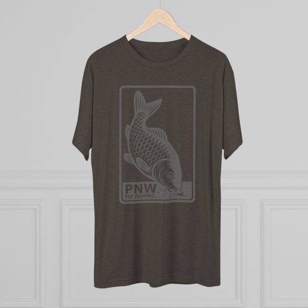 PNW Fly Fishing Carp Shirt | Unisex Tri-Blend Tee - Image 8