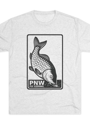 Tri-Blend Crew Tee - PNW Fly Fishing Carp Shirt