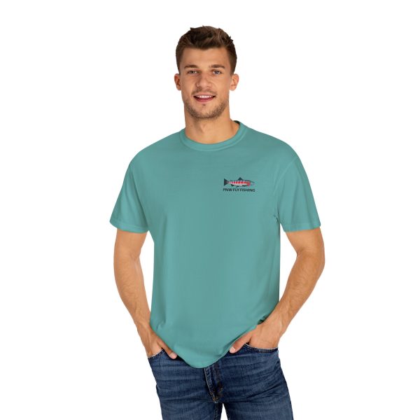 PNW Fly Fishing Logo Small Print Unisex T-Shirt - Image 32