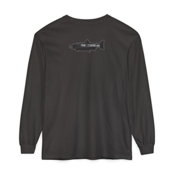 BOBO-SQUATCH PNW Fly Fishing Adventure Long Sleeve T-Shirt | Unisex Outdoor Tee - Image 28