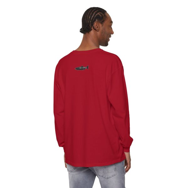 "Odd Year" Pink Salmon PNW Fly Fishing Long Sleeve Tee - Image 37