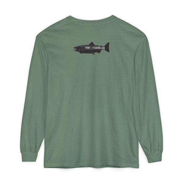 BOBO-SQUATCH PNW Fly Fishing Adventure Long Sleeve T-Shirt | Unisex Outdoor Tee - Image 14