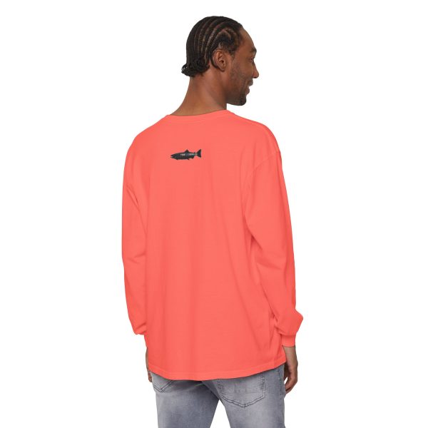 "Odd Year" Pink Salmon PNW Fly Fishing Long Sleeve Tee - Image 13