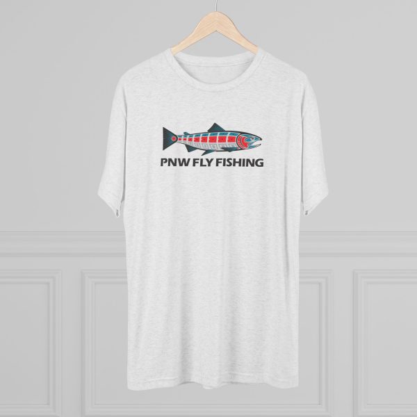 PNW Fly Fishing Tri-Blend Tee | Unisex Tri-Blend Tee - Image 3