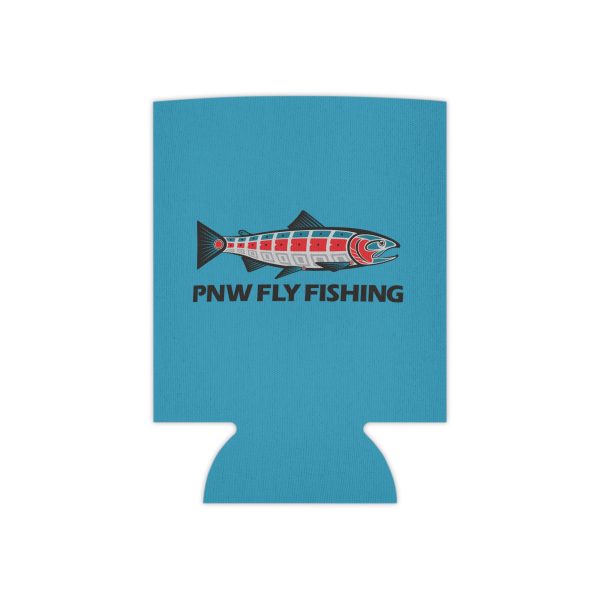Fishing Can Cooler - PNW Fly Fishing Insulated Beverage Holder, Outdoor Gear, Gift for Anglers, Fishing Party Accessory, Summer Essential