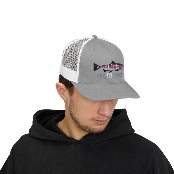 PNW Fly Fishing Fish Logo Snapback Trucker Cap - Image 23