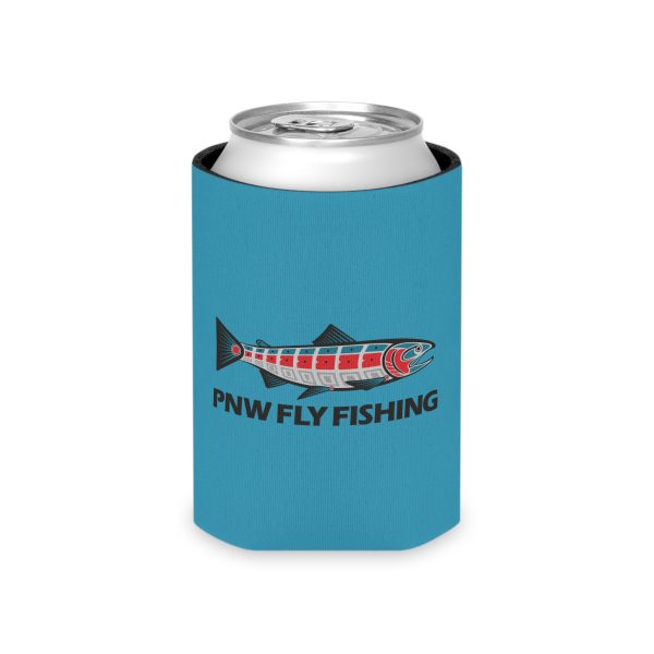Fishing Can Cooler - PNW Fly Fishing Insulated Beverage Holder, Outdoor Gear, Gift for Anglers, Fishing Party Accessory, Summer Essential - Image 3