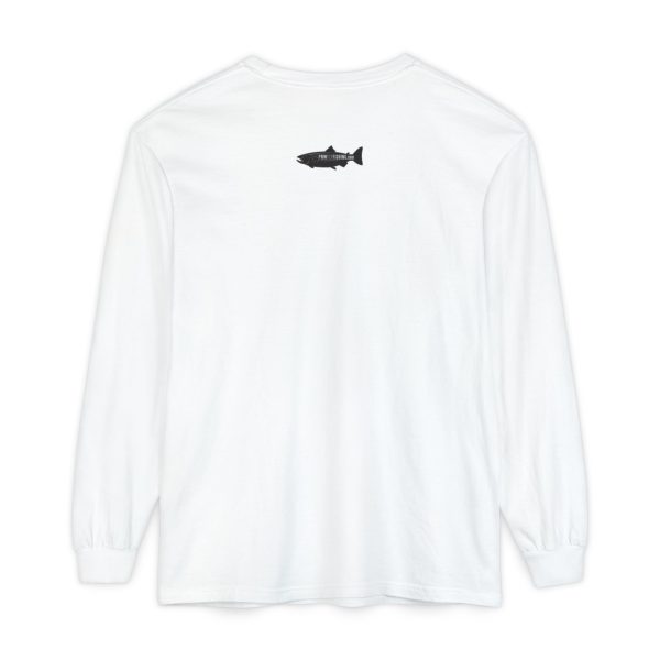 "Odd Year" Pink Salmon PNW Fly Fishing Long Sleeve Tee - Image 6