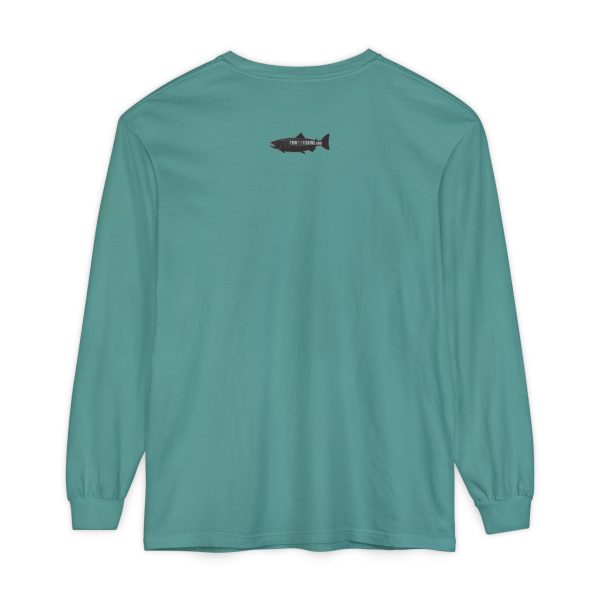 "Odd Year" Pink Salmon PNW Fly Fishing Long Sleeve Tee - Image 19