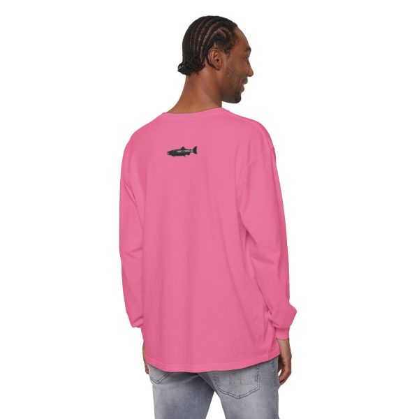 "Odd Year" Pink Salmon PNW Fly Fishing Long Sleeve Tee - Image 33