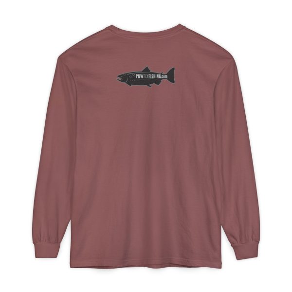 BOBO-SQUATCH PNW Fly Fishing Adventure Long Sleeve T-Shirt | Unisex Outdoor Tee - Image 6