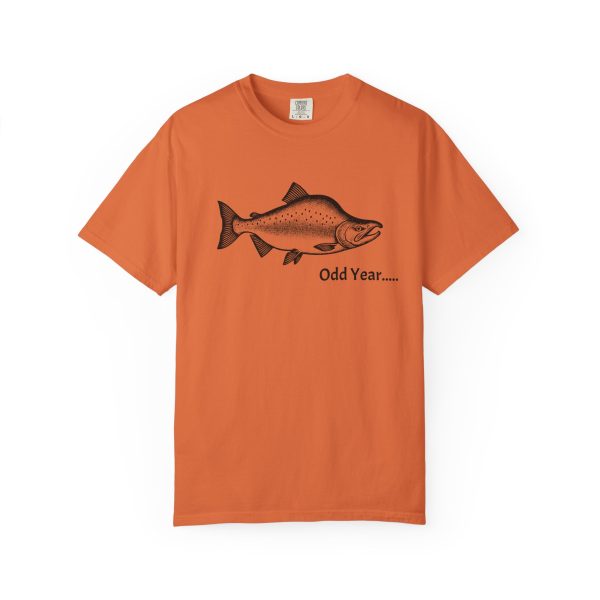 ODD YEAR Pink Salmon PNW Fly Fishing Graphic T-Shirt - Image 17