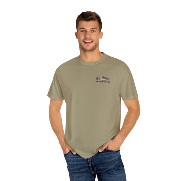 PNW Fly Fishing Logo Small Print Unisex T-Shirt - Image 4