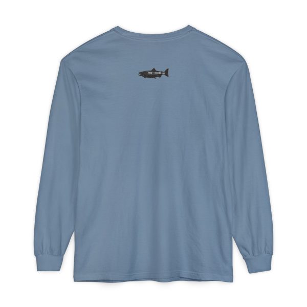 "Odd Year" Pink Salmon PNW Fly Fishing Long Sleeve Tee - Image 23