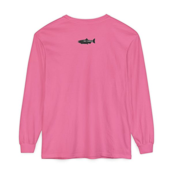 "Odd Year" Pink Salmon PNW Fly Fishing Long Sleeve Tee - Image 31
