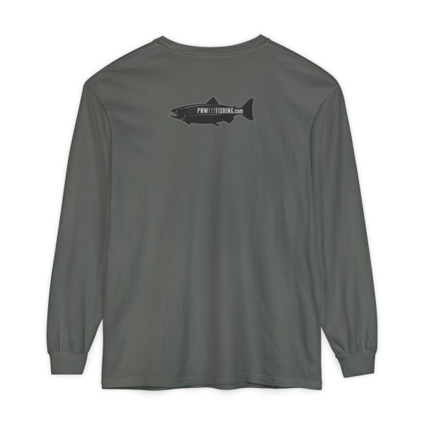 BOBO-SQUATCH PNW Fly Fishing Adventure Long Sleeve T-Shirt | Unisex Outdoor Tee - Image 12