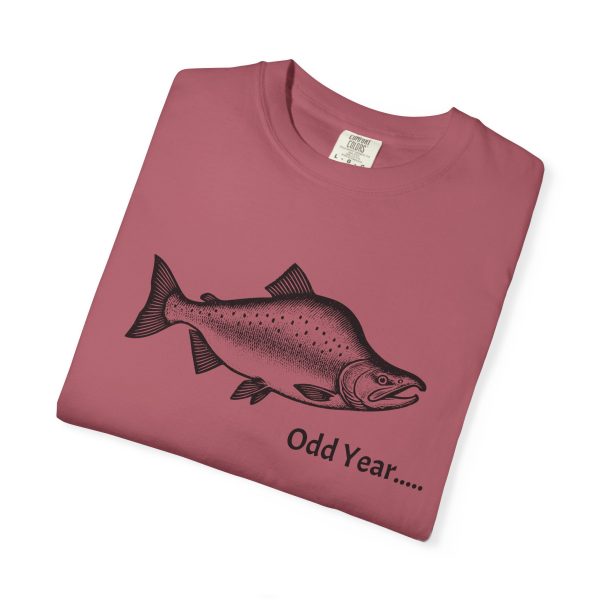 ODD YEAR Pink Salmon PNW Fly Fishing Graphic T-Shirt - Image 35