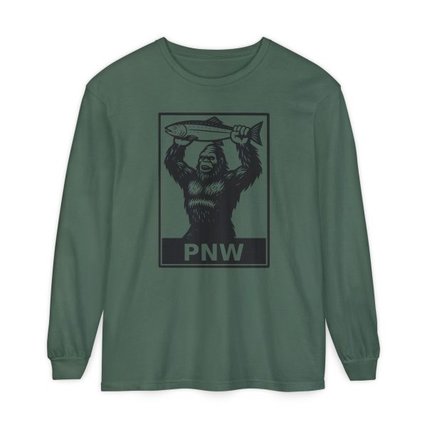 BOBO-SQUATCH PNW Fly Fishing Adventure Long Sleeve T-Shirt | Unisex Outdoor Tee - Image 15