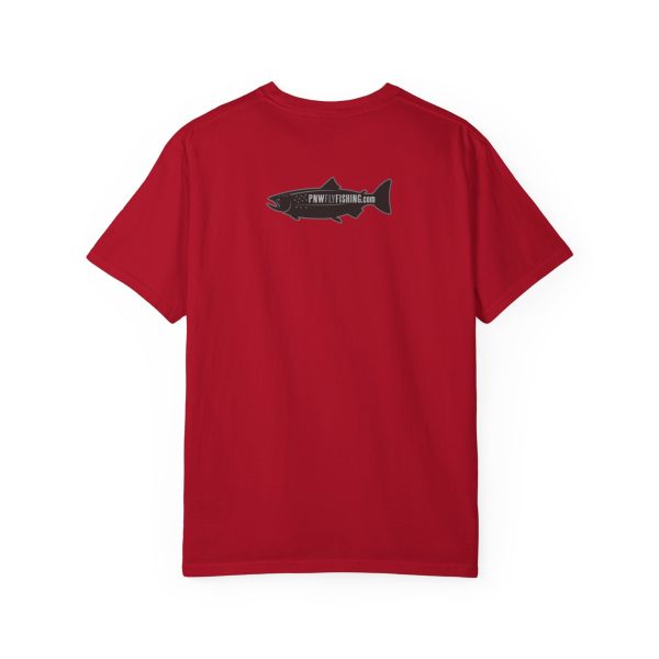 ODD YEAR Pink Salmon PNW Fly Fishing Graphic T-Shirt - Image 38