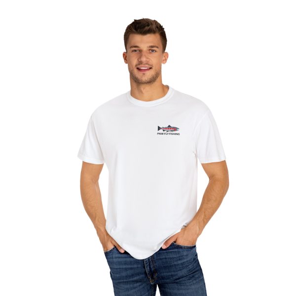 PNW Fly Fishing Logo Small Print Unisex T-Shirt - Image 8