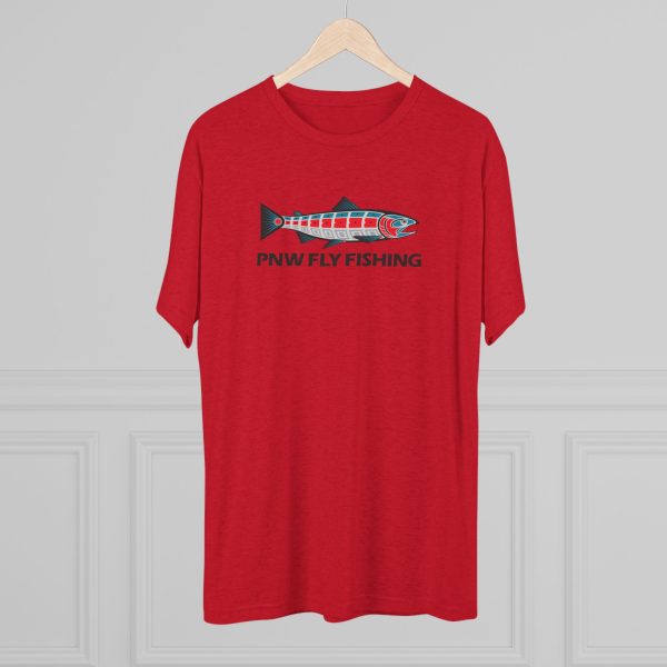 PNW Fly Fishing Tri-Blend Tee | Unisex Tri-Blend Tee - Image 21