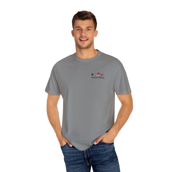 PNW Fly Fishing Logo Small Print Unisex T-Shirt - Image 40