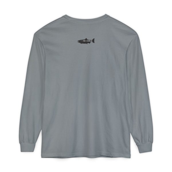 "Odd Year" Pink Salmon PNW Fly Fishing Long Sleeve Tee - Image 27