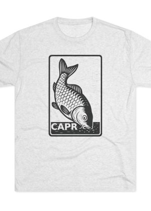 CAPR Vintage Fishing Crew Tee | Outdoorsy Gift, Fisherman T-Shirt, Unique Fishing Humor Apparel, Hobbies Shirt, Unisex Tri-Blend Tee