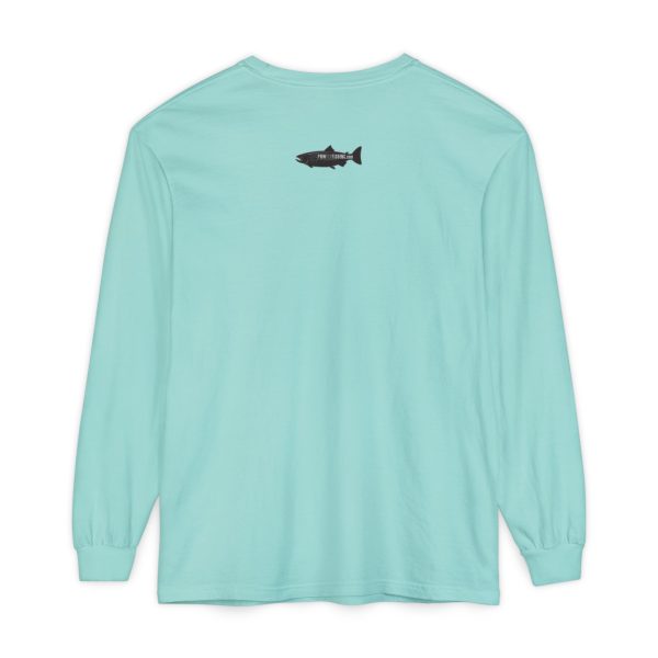 "Odd Year" Pink Salmon PNW Fly Fishing Long Sleeve Tee - Image 15