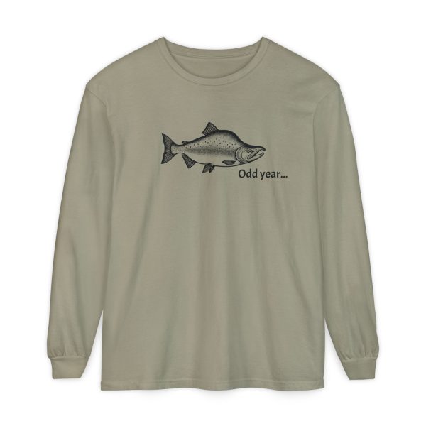 "Odd Year" Pink Salmon PNW Fly Fishing Long Sleeve Tee