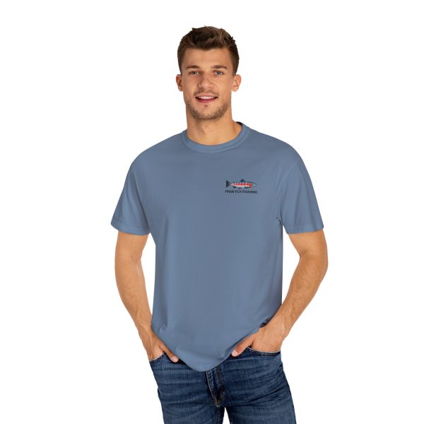 PNW Fly Fishing Logo Small Print Unisex T-Shirt - Image 36