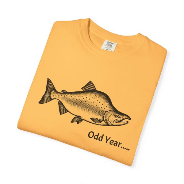 ODD YEAR Pink Salmon PNW Fly Fishing Graphic T-Shirt - Image 15