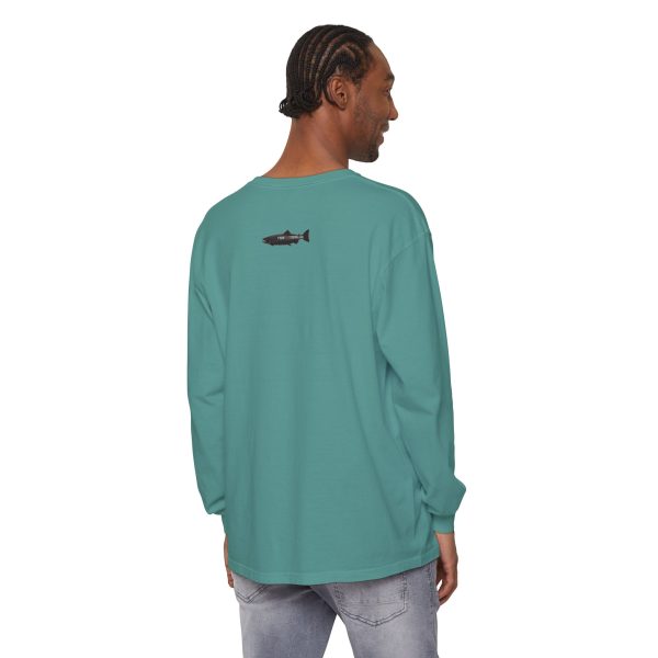 "Odd Year" Pink Salmon PNW Fly Fishing Long Sleeve Tee - Image 21