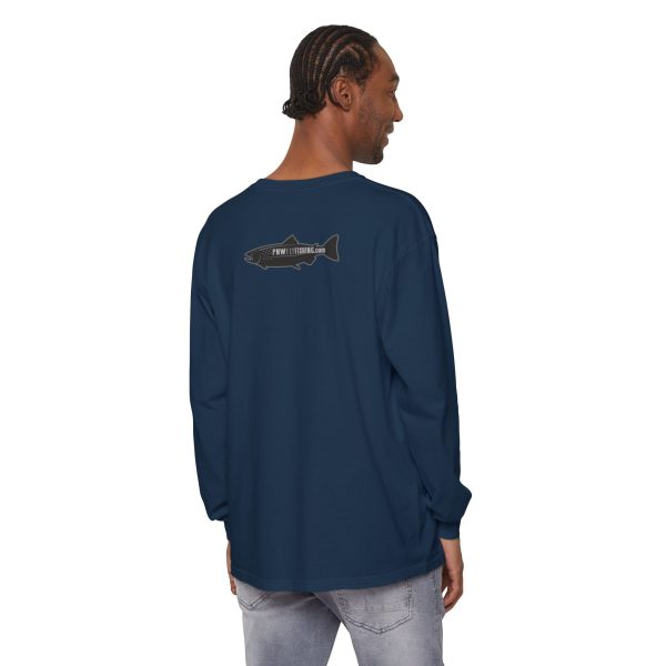 BOBO-SQUATCH PNW Fly Fishing Adventure Long Sleeve T-Shirt | Unisex Outdoor Tee - Image 26