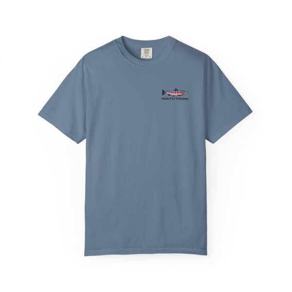 PNW Fly Fishing Logo Small Print Unisex T-Shirt - Image 33