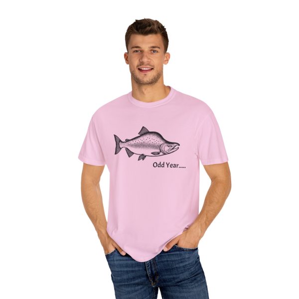 ODD YEAR Pink Salmon PNW Fly Fishing Graphic T-Shirt - Image 32