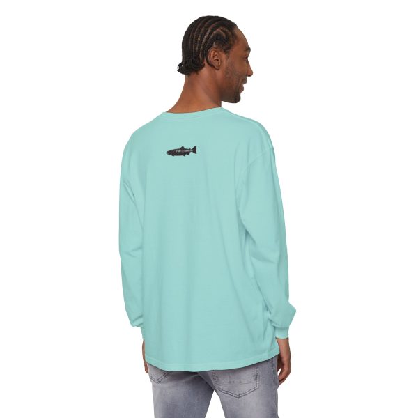 "Odd Year" Pink Salmon PNW Fly Fishing Long Sleeve Tee - Image 17