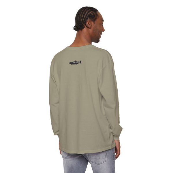 "Odd Year" Pink Salmon PNW Fly Fishing Long Sleeve Tee - Image 4
