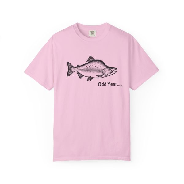ODD YEAR Pink Salmon PNW Fly Fishing Graphic T-Shirt - Image 29