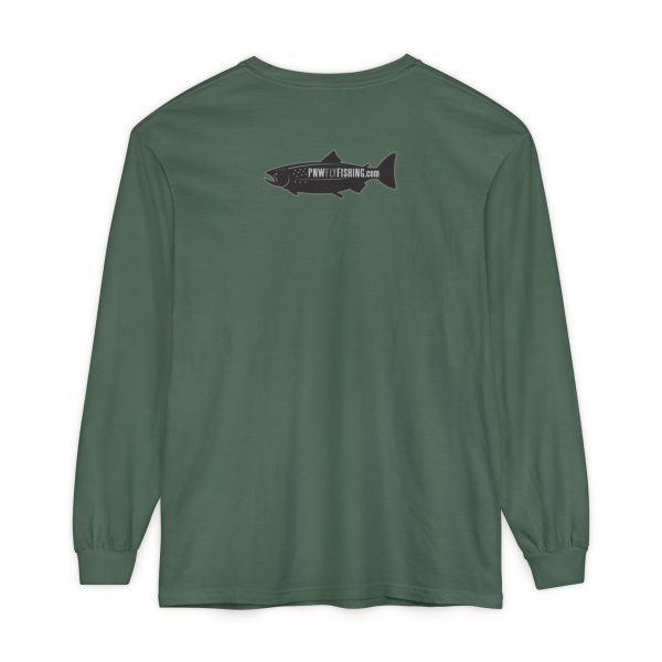 BOBO-SQUATCH PNW Fly Fishing Adventure Long Sleeve T-Shirt | Unisex Outdoor Tee - Image 16