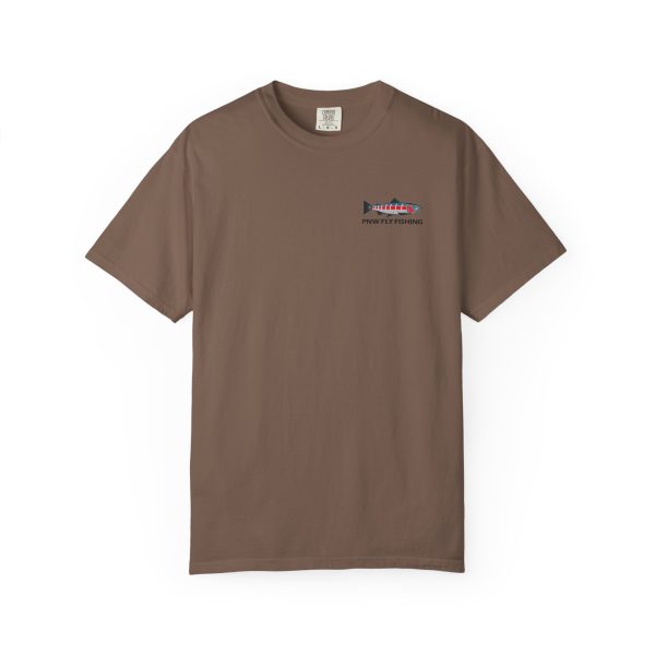PNW Fly Fishing Logo Small Print Unisex T-Shirt - Image 17