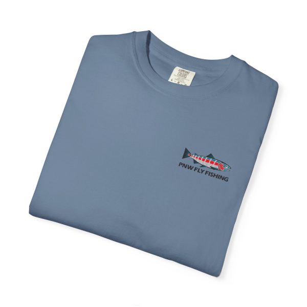 PNW Fly Fishing Logo Small Print Unisex T-Shirt - Image 35
