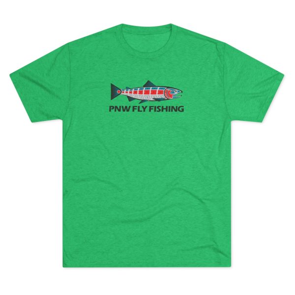 PNW Fly Fishing Tri-Blend Tee | Unisex Tri-Blend Tee - Image 4