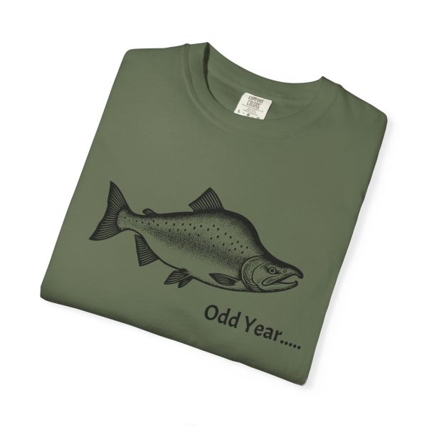 ODD YEAR Pink Salmon PNW Fly Fishing Graphic T-Shirt - Image 27